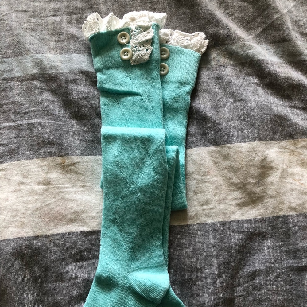 Knee high Turquoise socks